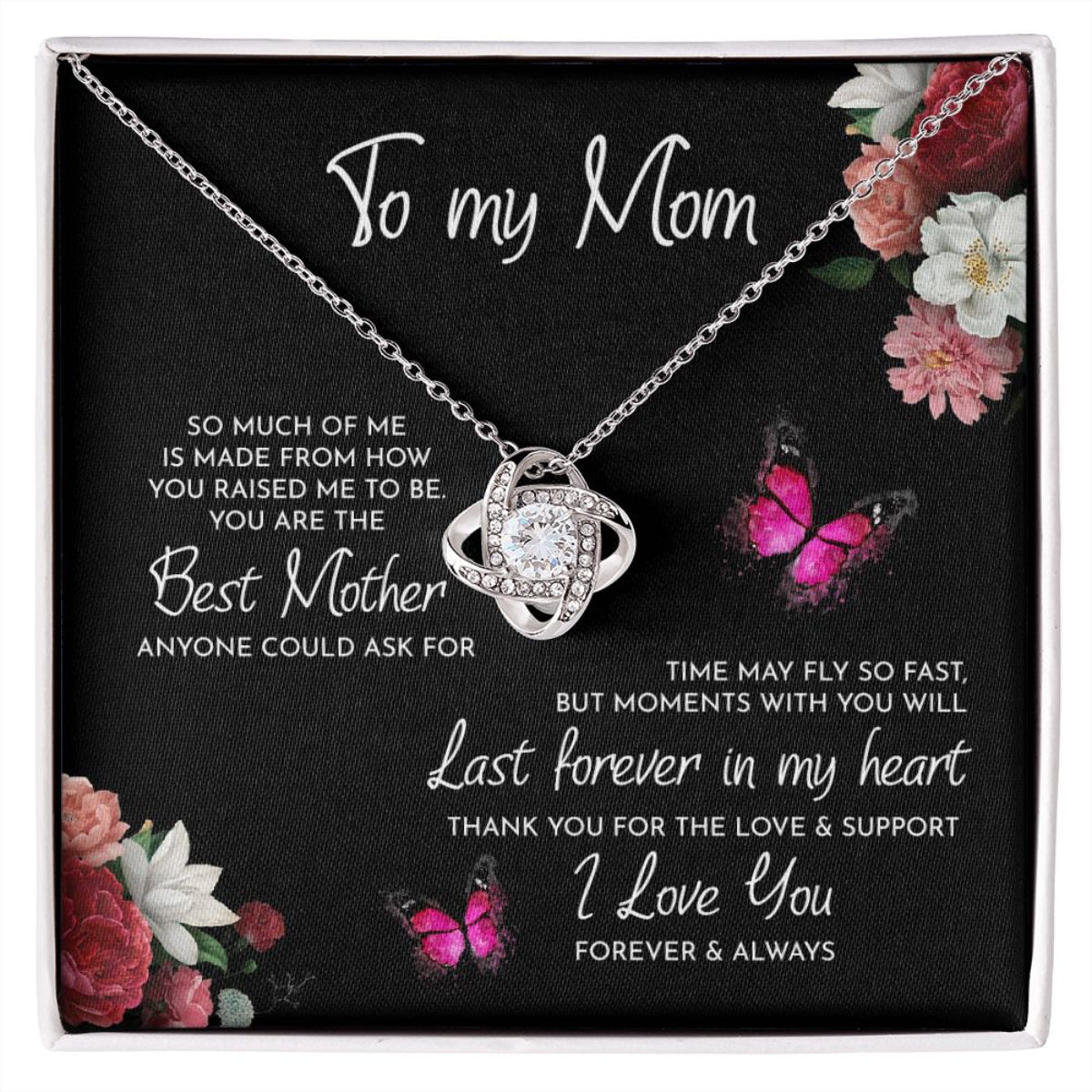 You Are The Best Mother Love Knot Necklace, Mom Necklace, Mom Birthday Gift, Mother&#8217;s Day Gifts