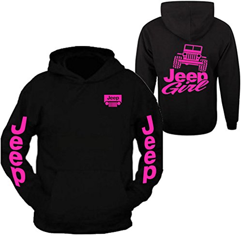 Jeep Pink Black Hoodies For Women 2024