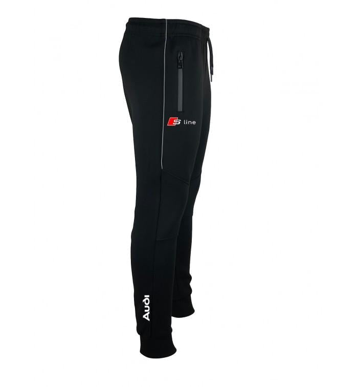 Audi S line Quattro black quilted bi-material Tracksuit