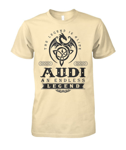 AUDI AN ENDLESS LEGEND Unisex Cotton T SHIRT