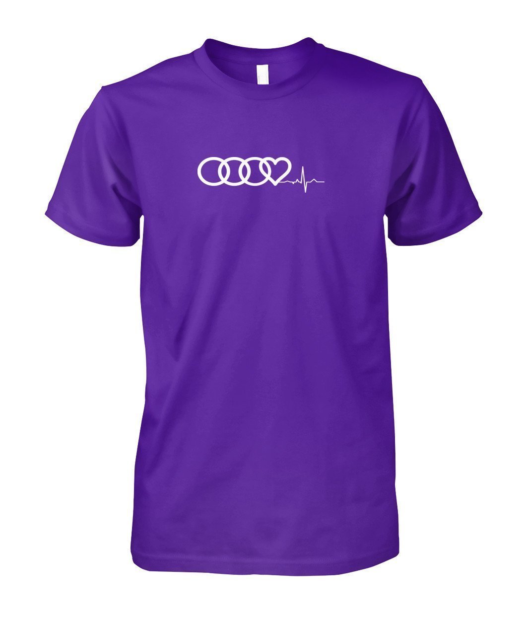 Audi Heart Beat Unisex Cotton T SHIRT