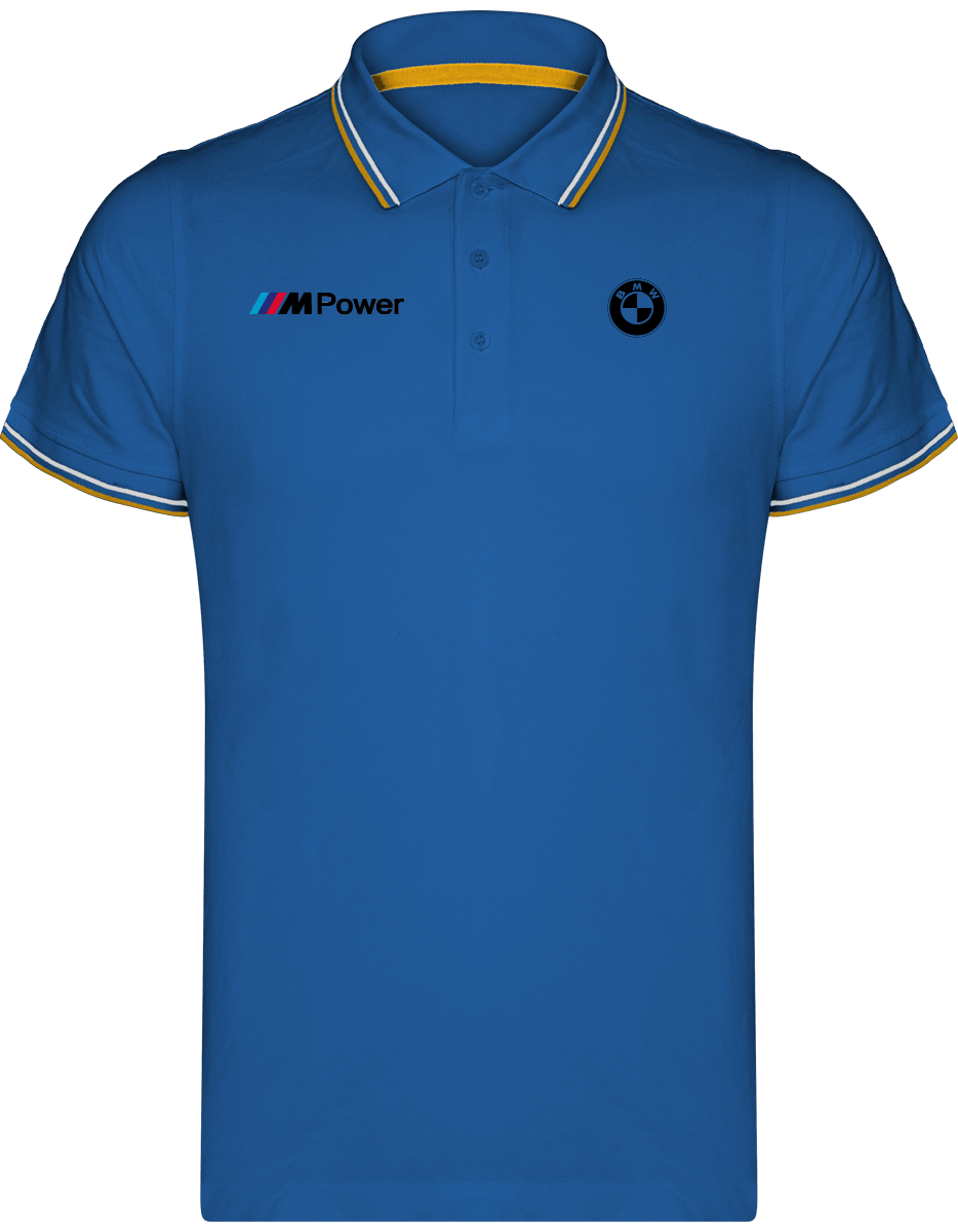 BMW Polo Shirt Maille Piquées 2 bandes