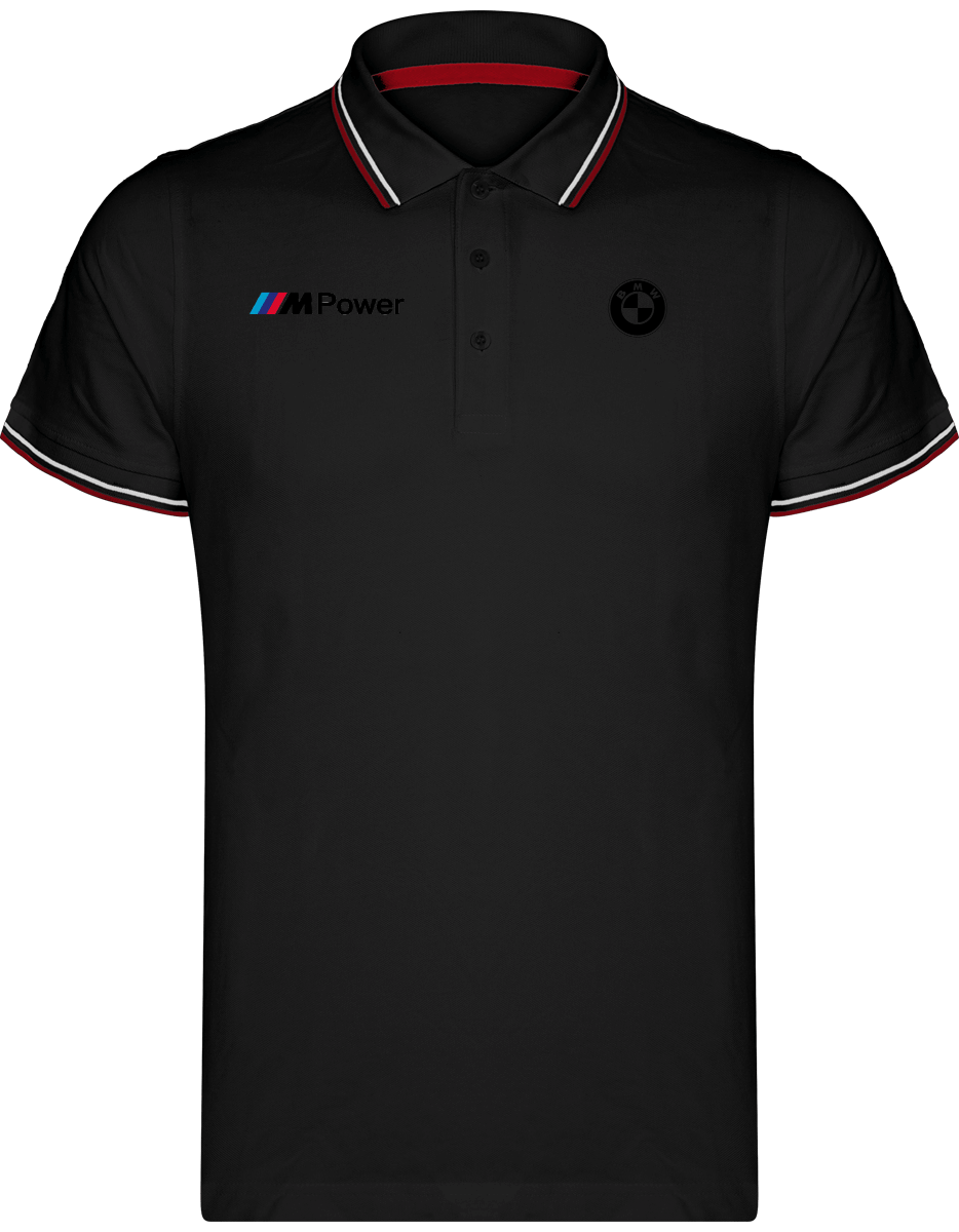 BMW Polo Shirt Maille Piquées 2 bandes