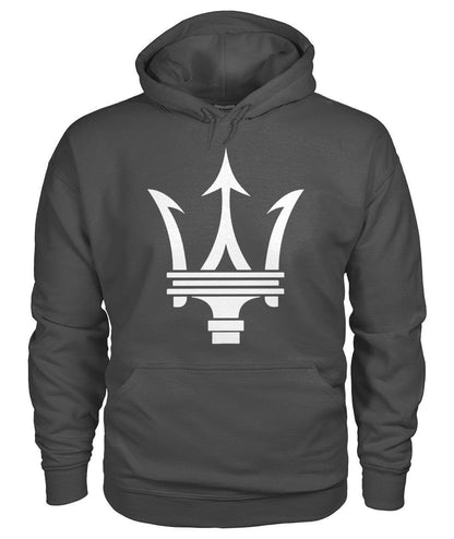 Maserati Logo Gildan Pullover Sweatshirt Hoodie