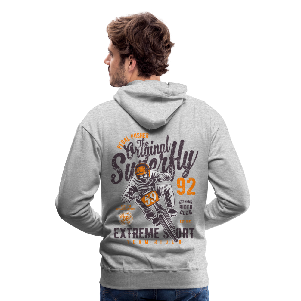 Pedal Pusher Extreme Sport Men’s Premium Hoodie - heather grey