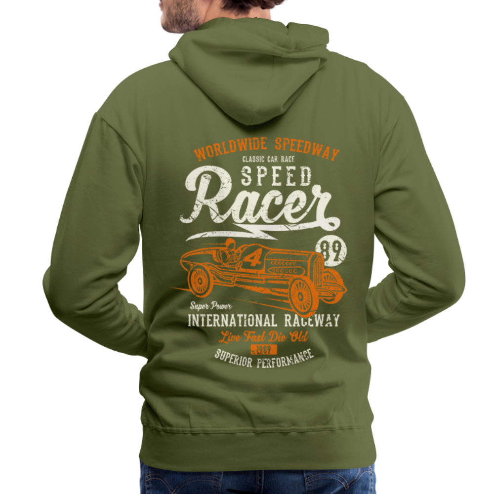 Speed Racer Men’s Premium Hoodie - olive green