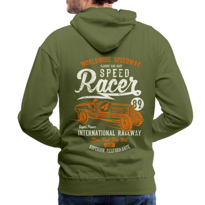 Speed Racer Men’s Premium Hoodie - olive green