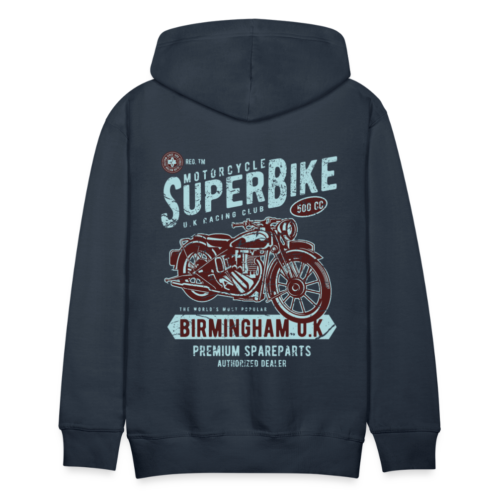 Super Bike Motorcycle Men’s Premium Hoodie - navy