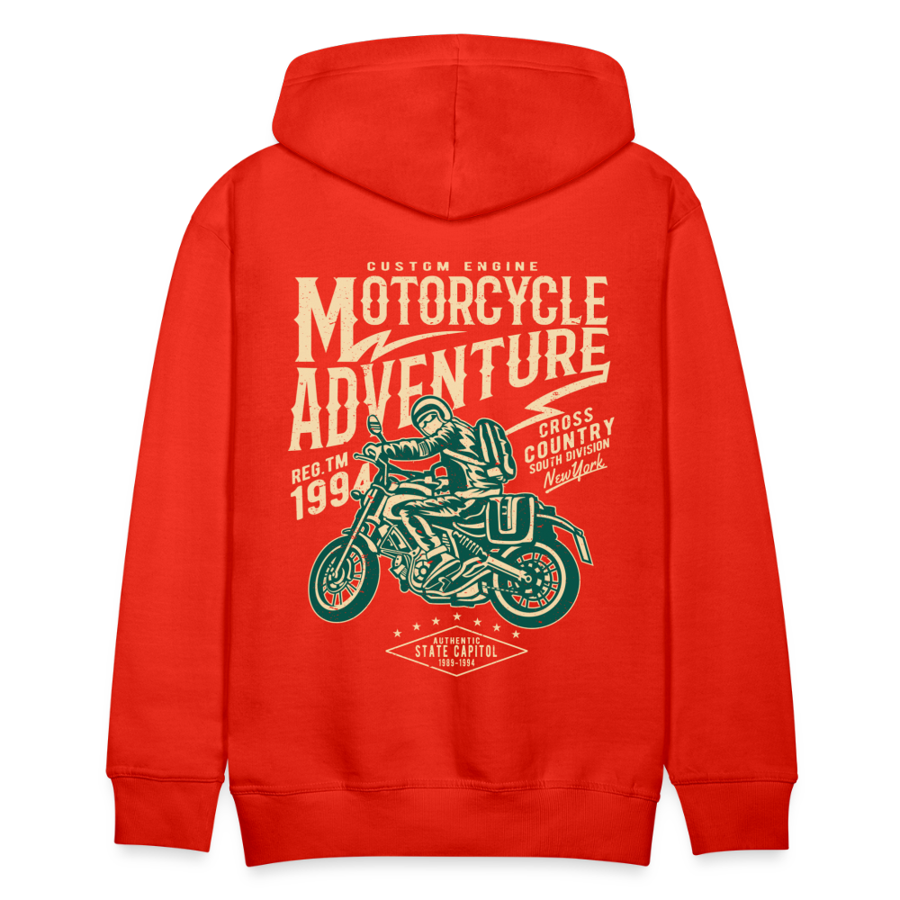 Motorcycle Adventure Men’s Premium Hoodie - red