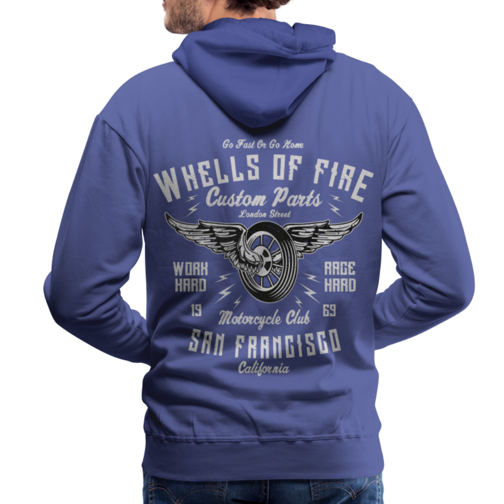 Wheels of fire Motorcycle Club Men’s Premium Hoodie - royal blue