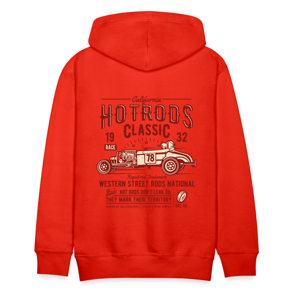 Hot Rods Race Classic Men’s Premium Hoodie - red