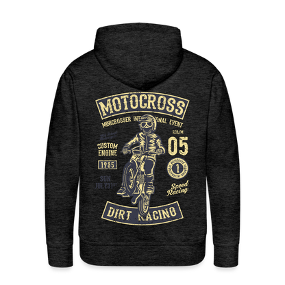 Motocross design Motorcycle Men’s Premium Hoodie - charcoal grey