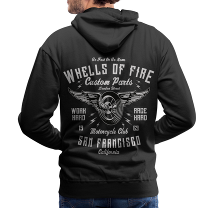 Wheels of fire Motorcycle Club Men’s Premium Hoodie - black