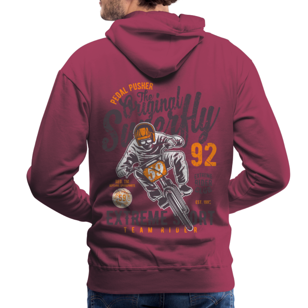 Pedal Pusher Extreme Sport Men’s Premium Hoodie - bordeaux