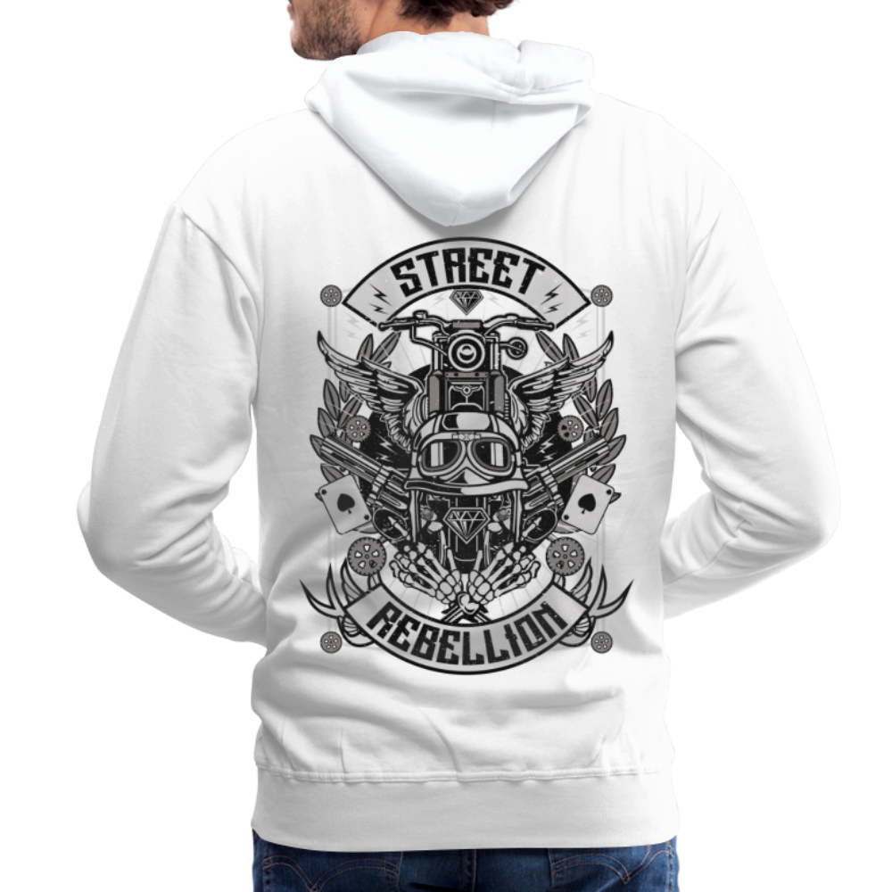 Street Rebellion Men’s Premium Hoodie - white