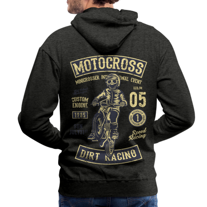 Motocross design Motorcycle Men’s Premium Hoodie - charcoal grey