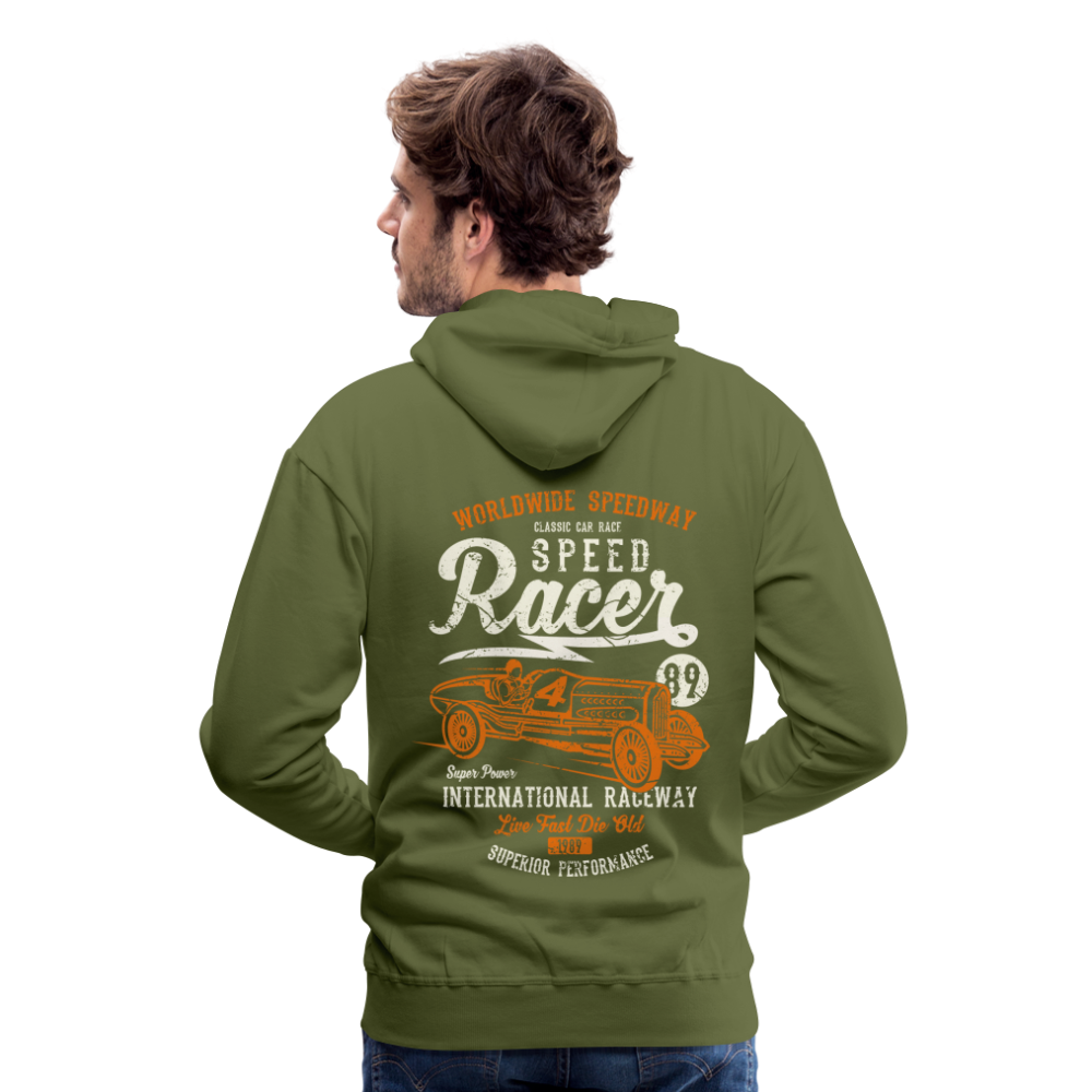 Speed Racer Men’s Premium Hoodie - olive green