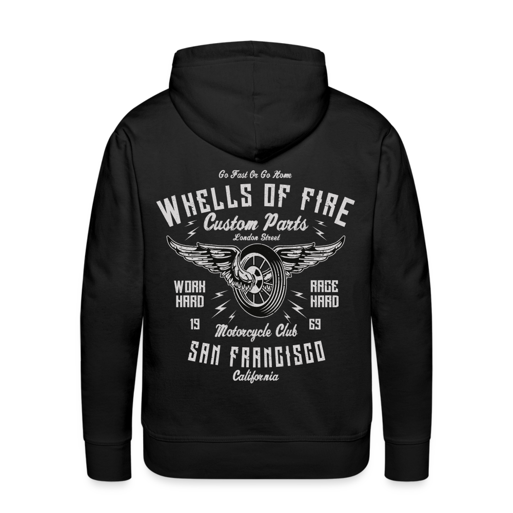 Wheels of fire Motorcycle Club Men’s Premium Hoodie - black