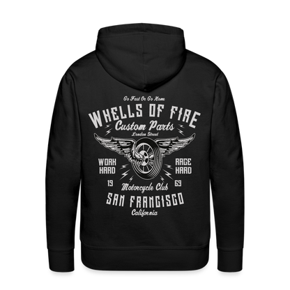 Wheels of fire Motorcycle Club Men’s Premium Hoodie - black