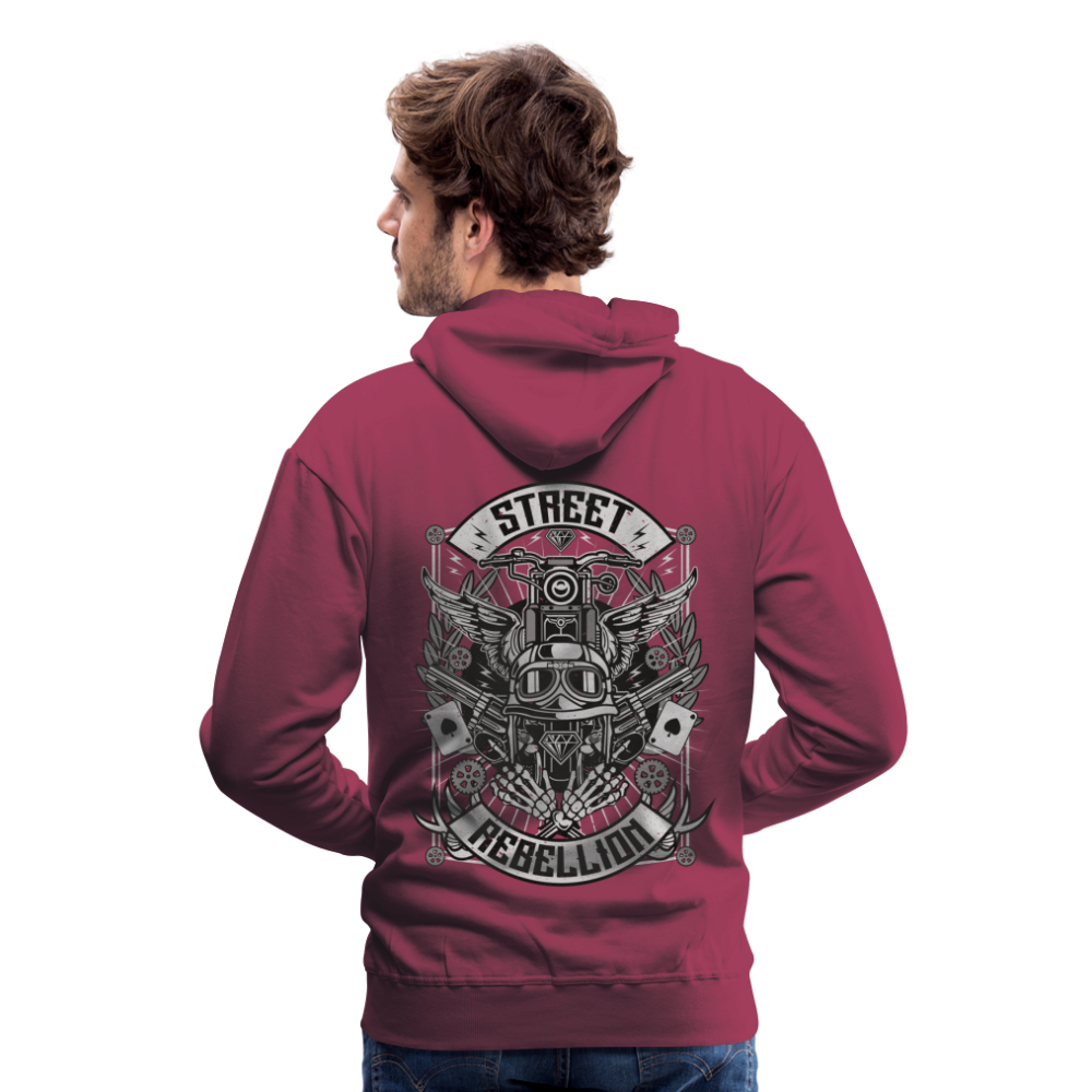 Street Rebellion Men’s Premium Hoodie - bordeaux