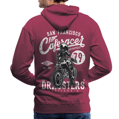 Motorcycle San Francisco Caferacer Men’s Premium Hoodie - bordeaux