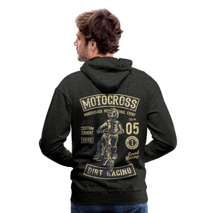 Motocross design Motorcycle Men’s Premium Hoodie - charcoal grey