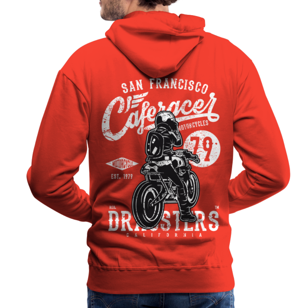 Motorcycle San Francisco Caferacer Men’s Premium Hoodie - red