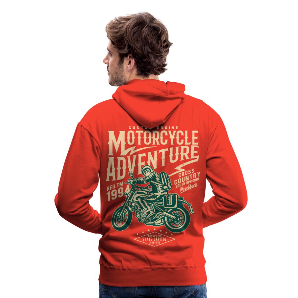 Motorcycle Adventure Men’s Premium Hoodie - red