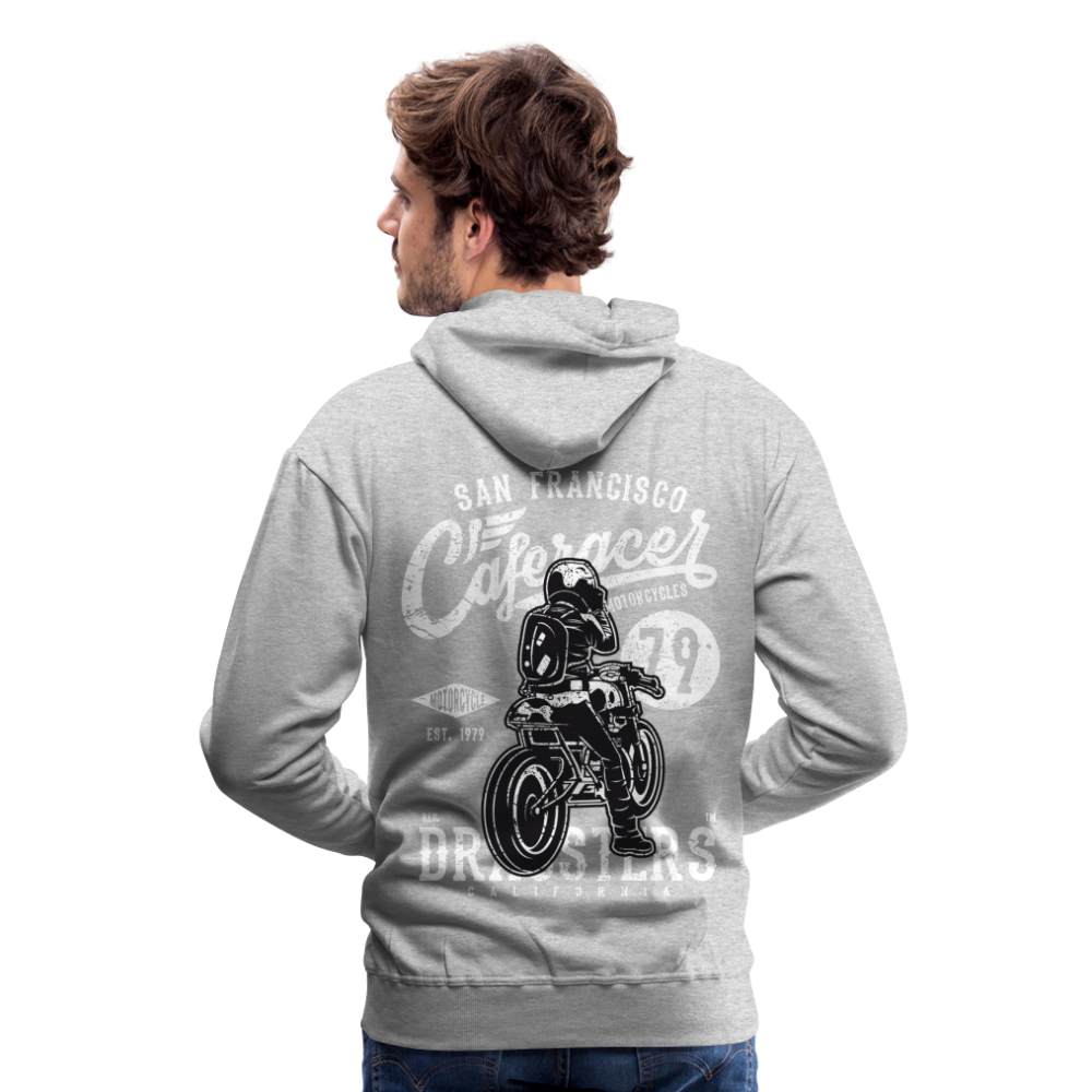 Motorcycle San Francisco Caferacer Men’s Premium Hoodie - heather grey