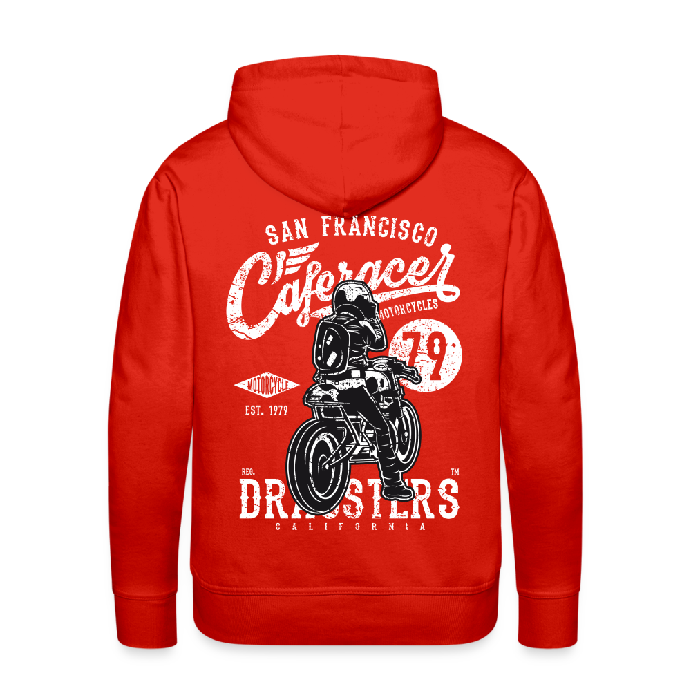 Motorcycle San Francisco Caferacer Men’s Premium Hoodie - red