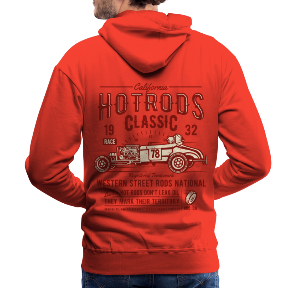 Hot Rods Race Classic Men’s Premium Hoodie - red