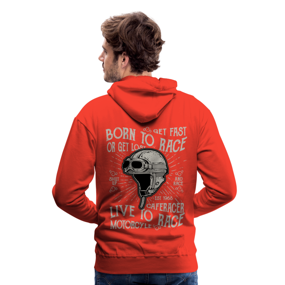 Born to Race Car's Men’s Premium Hoodie - red