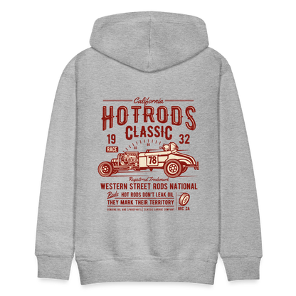 Hot Rods Race Classic Men’s Premium Hoodie - heather grey