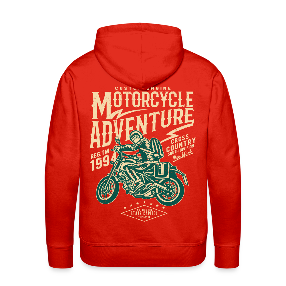 Motorcycle Adventure Men’s Premium Hoodie - red