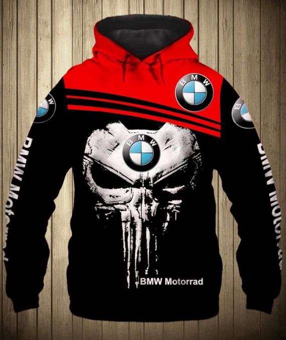 BMW Unisex 3D Skull Hoodies 3D All Over Print V20