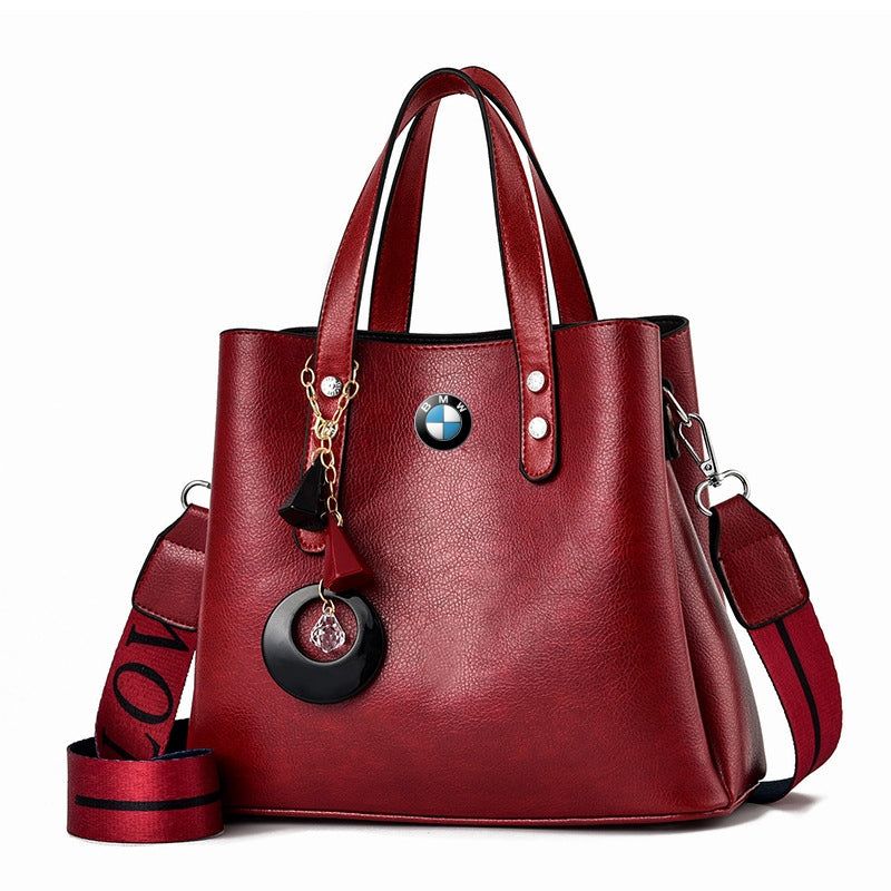 BMW Luxury Leather Women Handbag-bag-Driver Apparel-Pink-Driversapparel.com