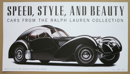 Bugatti Exhibition Poster: Classic Cars Garage Art