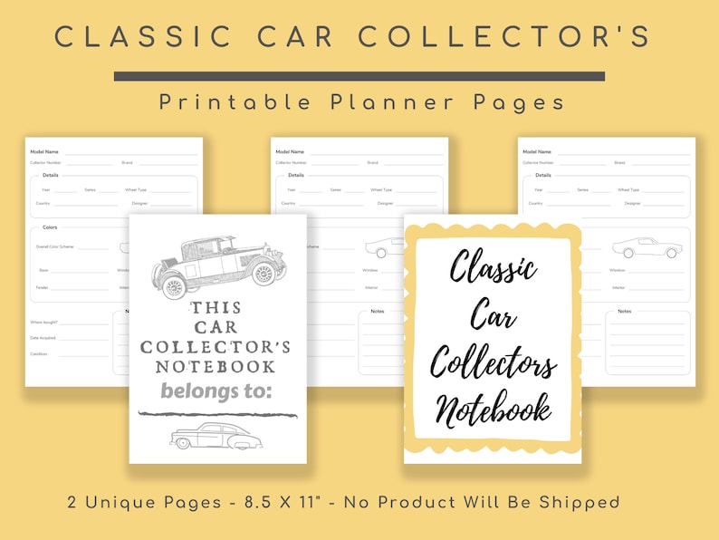 Vintage Automotive Collector's Notebook