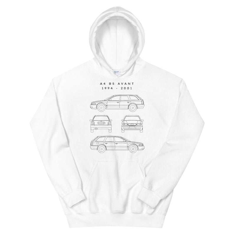 Avant Unisex Hoodie: Timeless Blueprint Style_driver_apparel_drivi.store