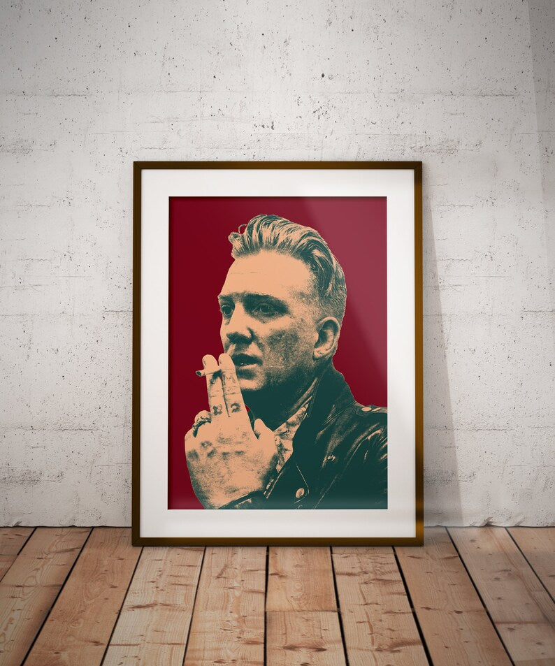 Josh Homme Pop Art Print: Music Icon and Contemporary Art Decor