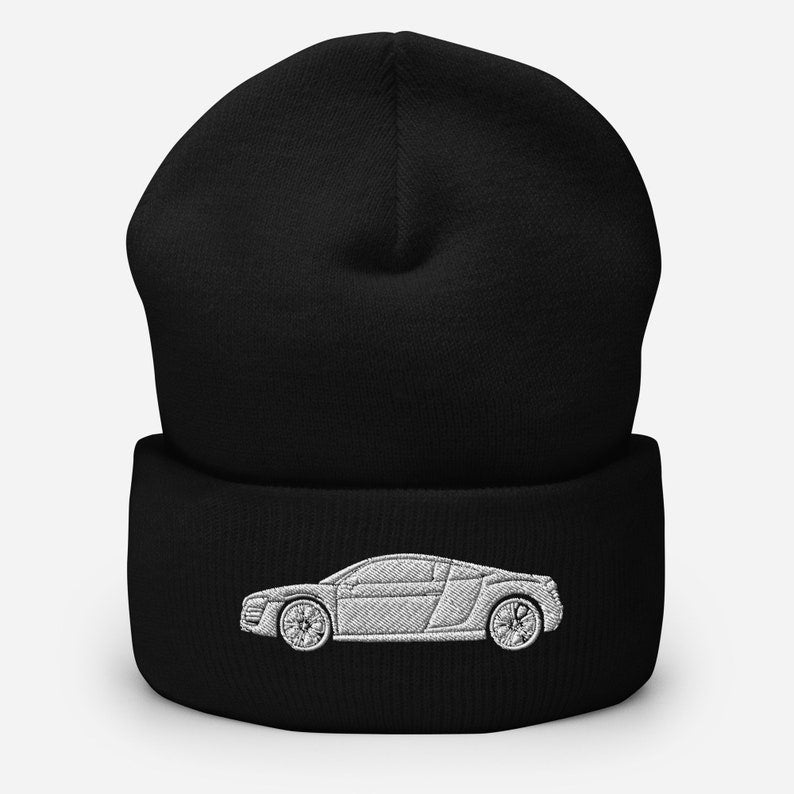 Audi R8 Embroidered Beanie_driver_apparel_drivi.store