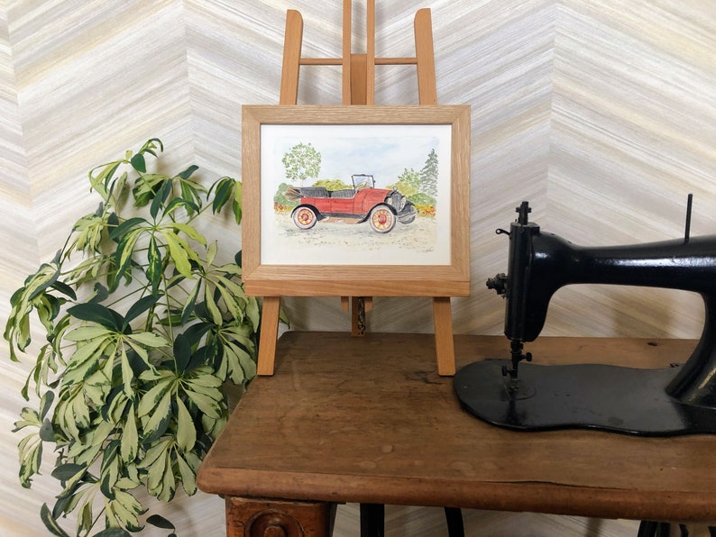 Custom Vehicle Art: Watercolor and Ink from Photo_driver_clothing_drivi.store