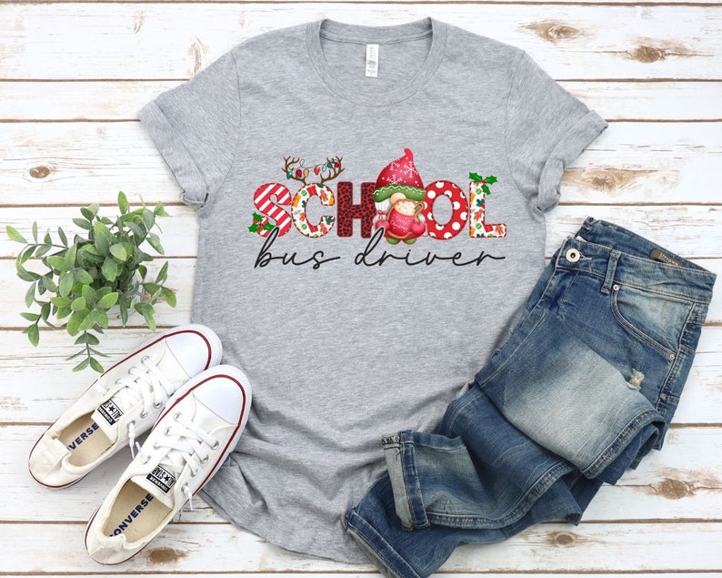 Christmas Cheer: School Bus Driver Holiday Shirts