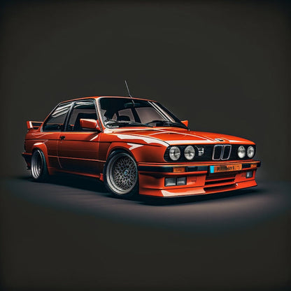 BMW M3 Classic Sports Car Digital Poster Set