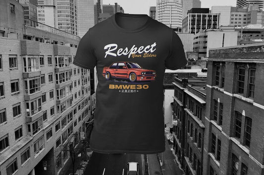 BMW E30: Respect on Wheels_driver_apparel_drivi.store