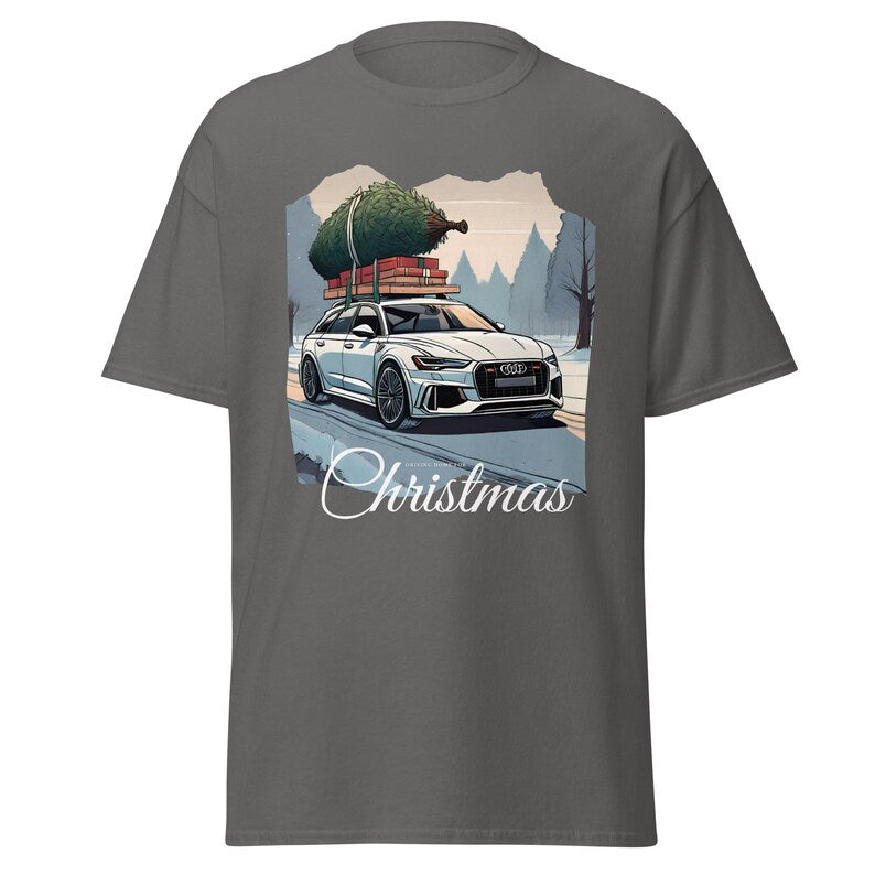 Festive Audi Car T-Shirt for Men_driver_clothing_drivi.store