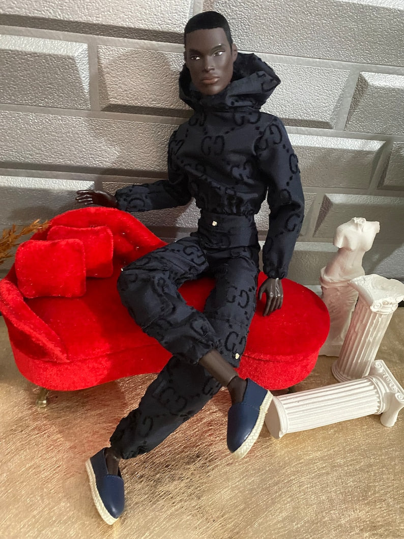 Hooded Homme Doll Outfit: Sweatshirt and Pants