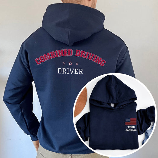 Patriotic Custom Driving Team Hoodie