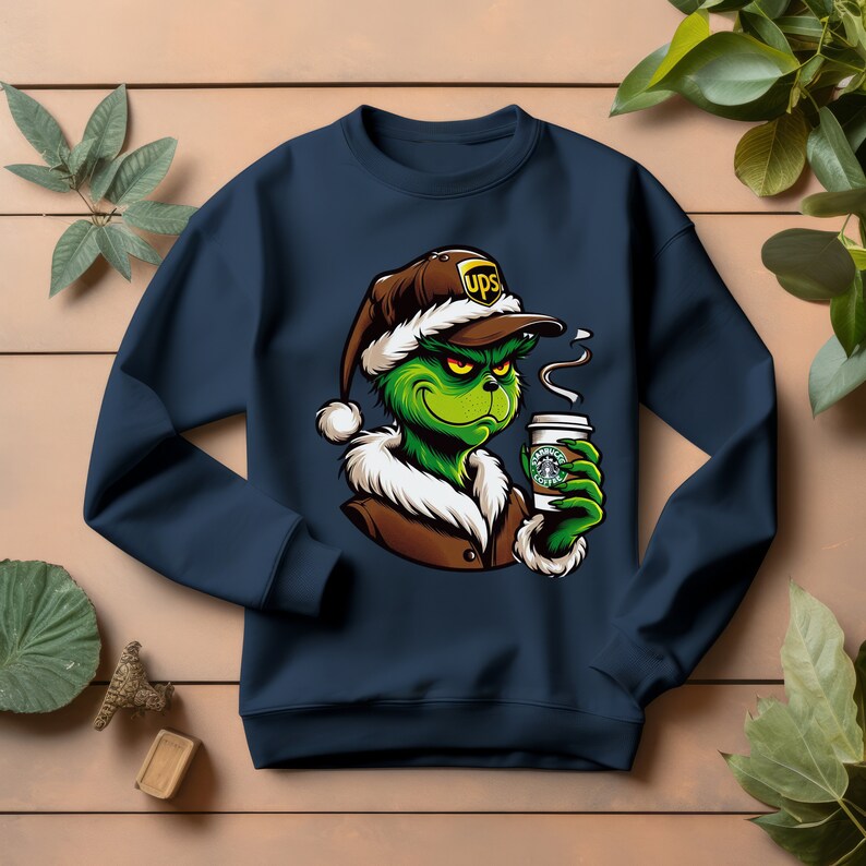 Grinchmas Starbucks Coffee UPS Driver Sweatshirt