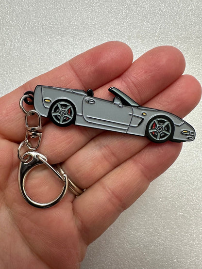 Corvette C5 Convertible Enamel Keychains (8 Colors)